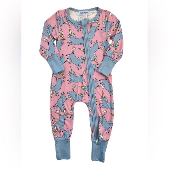 Little Eyes Other - Little Eyes Bubblegum Unicorn Bamboo Zippy - Old Style Zipper Cover